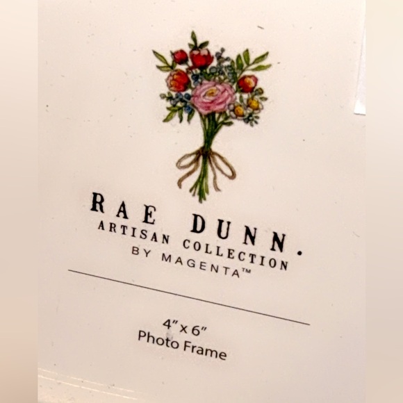 NWT Rae Dunn White Ceramic Picture Photo Table Top Frame Promoted to Nana 2025 - Picture 2 of 3